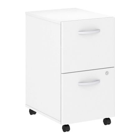 Bush Ind Bush Furniture 2-Drawer Mobile File Cabinet - White - Studio C Series SCF116WHSU